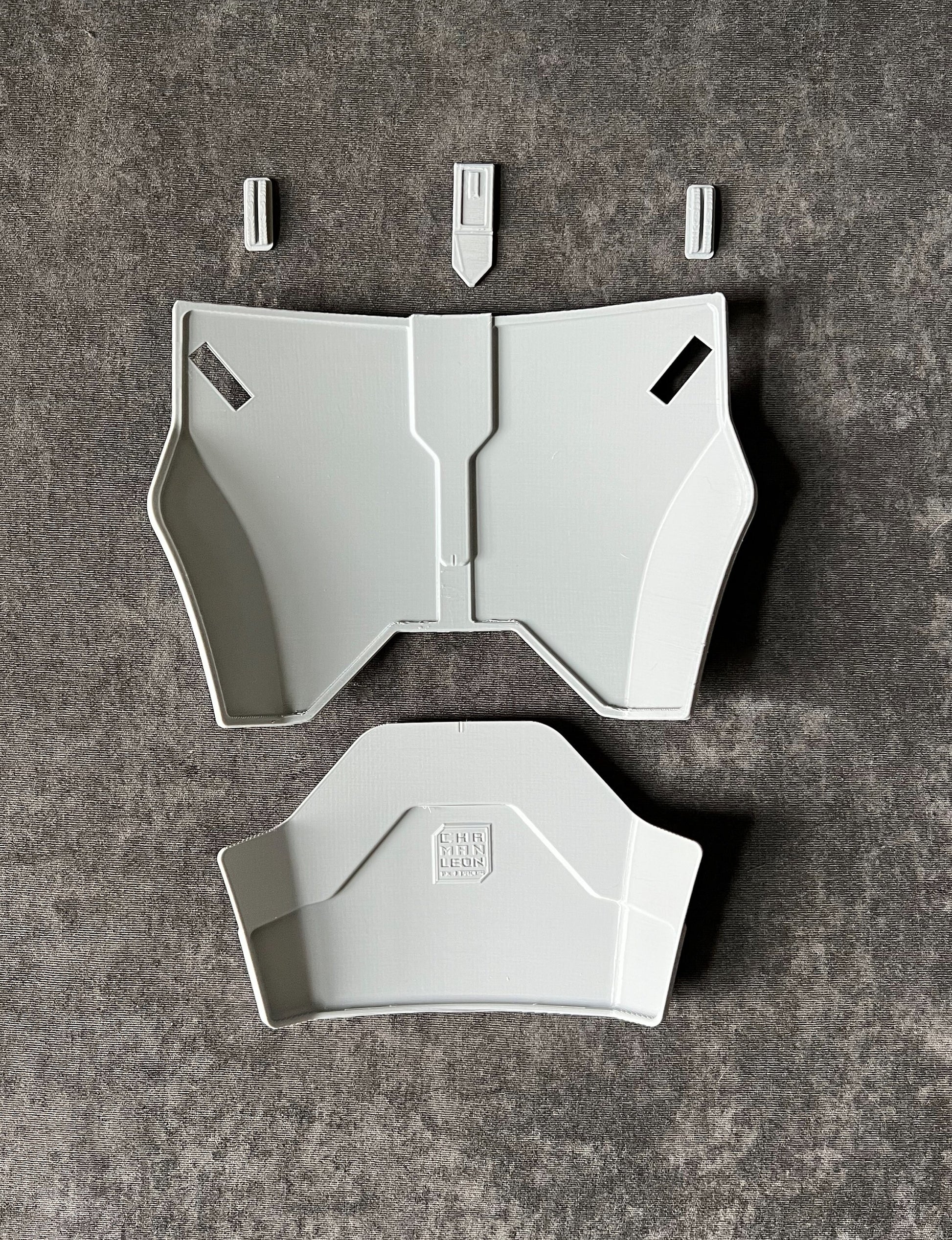 Sabine Wren, Ahsoka Season 1, Chest Armor and Ab Plate, Armor Piece, Option B, Inset Detail, Made in USA