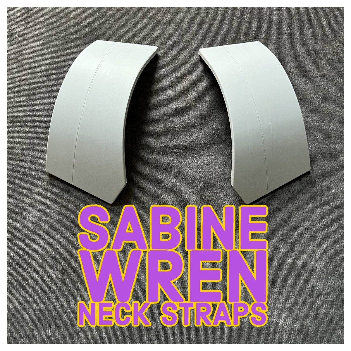 Sabine Neck Collar Armor, Collar Plates, Ahsoka Season 1, Armor Piece, Pair, WITH STRIPE LINE