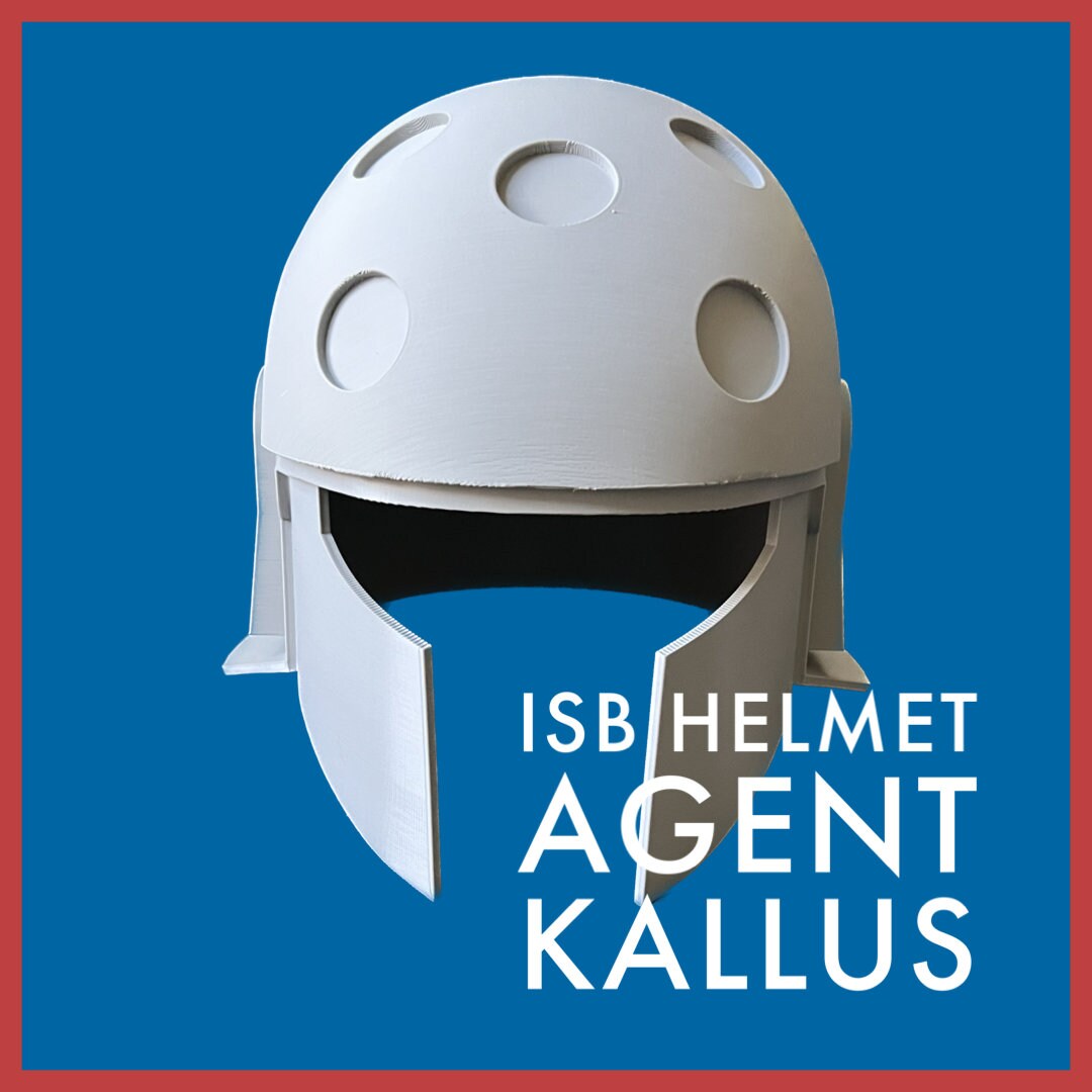 Custom ISB Helmet, Imperial Security Bureau, 1:1 Life Size Scale Helmet, Desk Top Helmet, Rebels, Agent Kallus