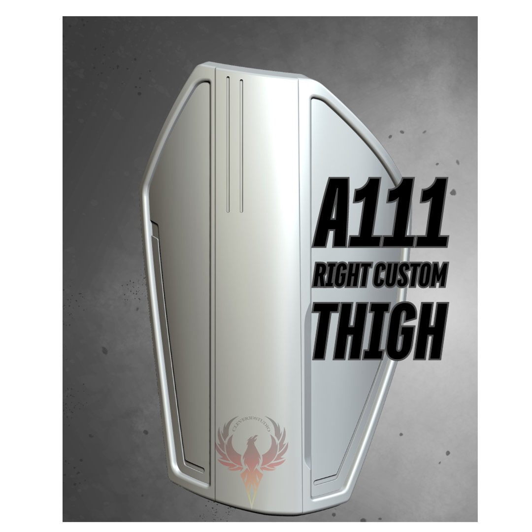 Mandalorian Custom Thigh/ A 111 R Make A Mando Right Thigh / Post Imperial Thigh Plate/ Can Custom Size/ Made and Ships from USA