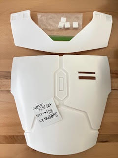READY TO SHIP 14.5 Inch Custom Mandalorian Chest with LED Display Cutout, Fully Fused One Piece, Mandalorian Season 3, Boba Fett, Bo Katan, Axe Woves (Copy)