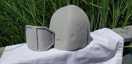 Heavy Infantry Mando Left Shoulder Armor Mandalorian Costume Battle Damaged Version. Made in USA