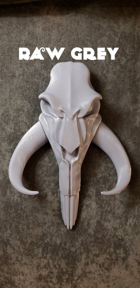 Mandalorian Mythosaur Skull. Wall mountable present gift. Made in USA. Gift Present