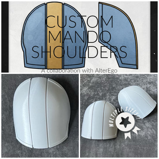 Custom Mandalorian Style Shoulders, AlterEgo, Mercs