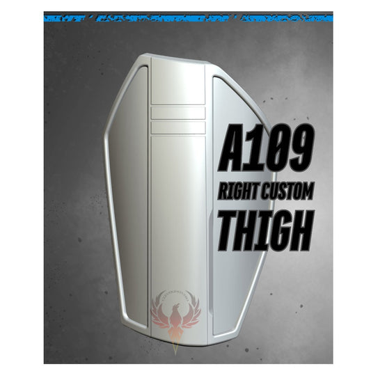 Mandalorian Custom Thigh/ A 109 R Make A Mando Right Thigh / Post Imperial Thigh Plate/ Can Custom Size/ Made and Ships from USA