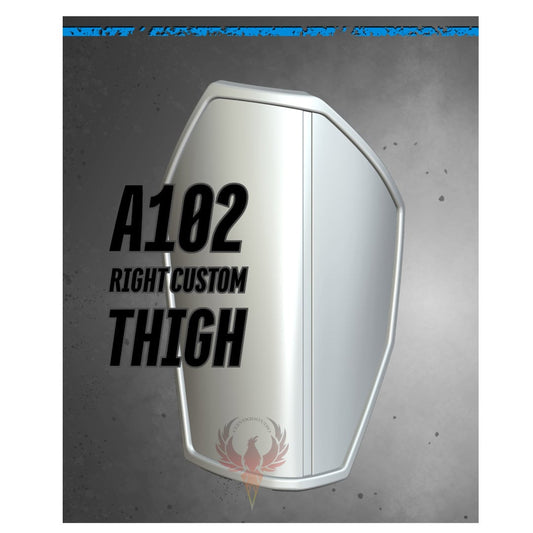 Mandalorian Custom Thigh/ A 102 R Make A Mando Right Thigh / Post Imperial Thigh Plate/ Can Custom Size/ Made and Ships from USA