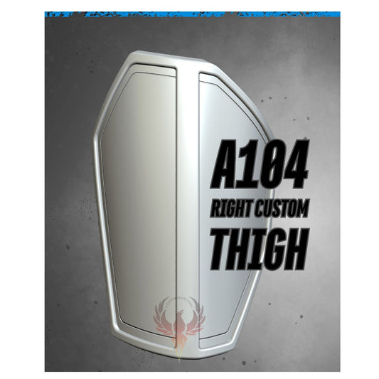 Mandalorian Custom Thigh/ A 104 R Make A Mando Right Thigh / Post Imperial Thigh Plate/ Can Custom Size/ Made and Ships from USA