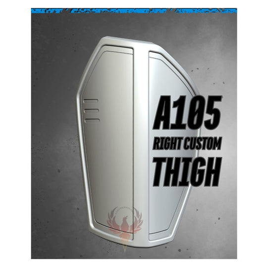 Mandalorian Custom Thigh/ A 105 R Make A Mando Right Thigh / Post Imperial Thigh Plate/ Can Custom Size/ Made and Ships from USA