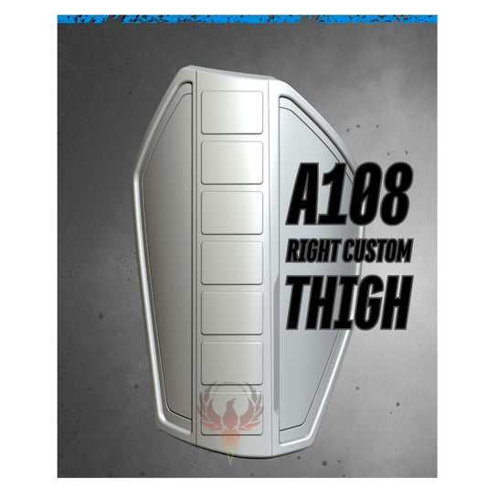 Mandalorian Custom Thigh/ A 108 R Make A Mando Right Thigh / Post Imperial Thigh Plate/ Can Custom Size/ Made and Ships from USA